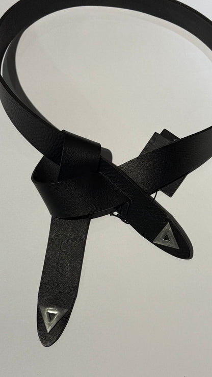  LEILA BELT BLACK SILVER - Vesta Donna 