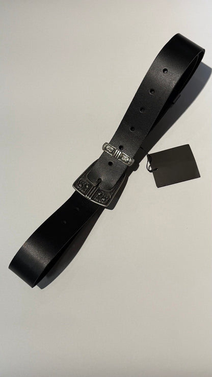  ONYX BELT BLACK SILVER - Vesta Donna 