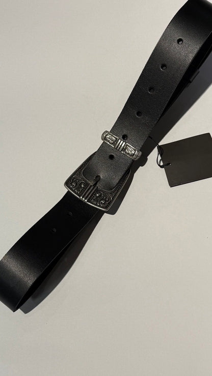  ONYX BELT BLACK SILVER - Vesta Donna 