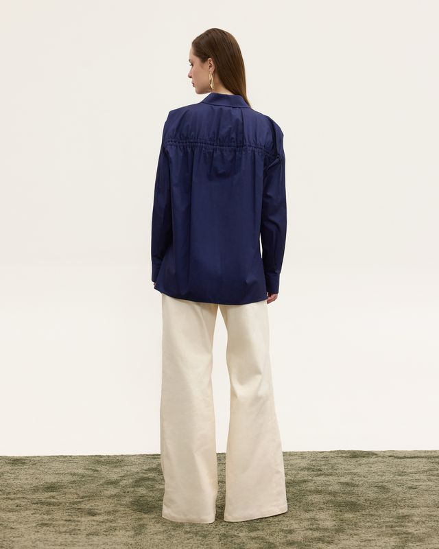  DALIA UTILITY SHIRT BLUE - Vesta Donna 