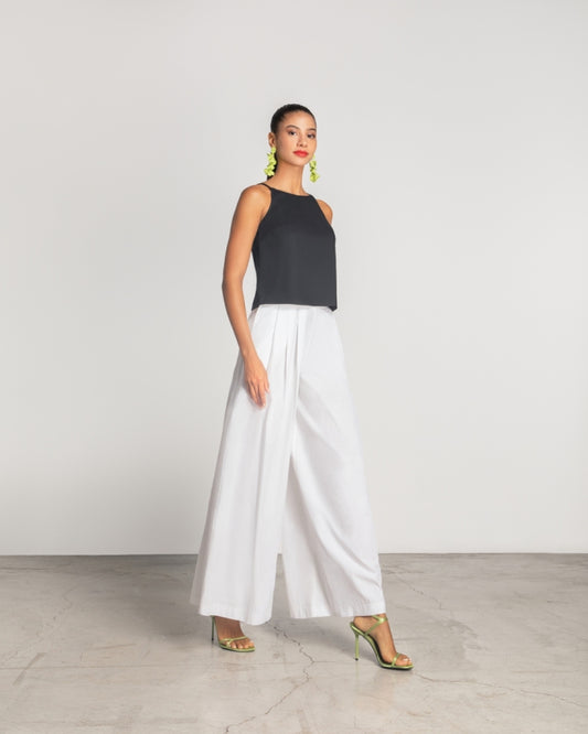  SERENE PANTS WHITE - Vesta Donna 