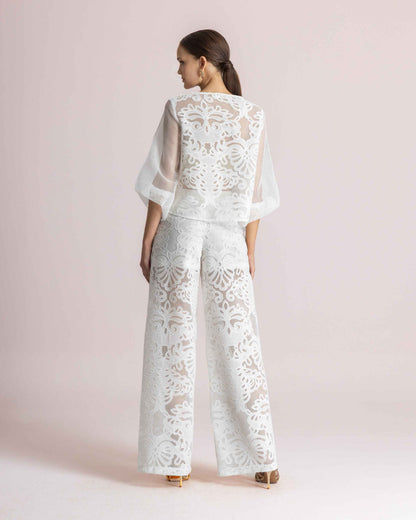  KALLIOPI LONG SLEEVE SET WHITE - Vesta Donna 