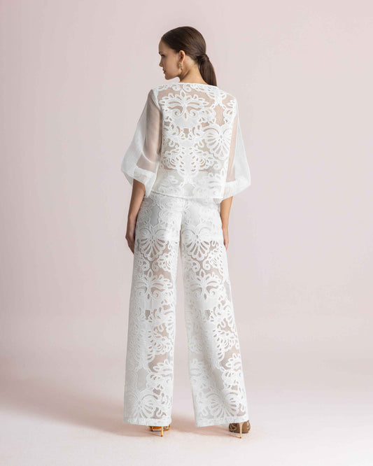  KALLIOPI LONG SLEEVE SET WHITE - Vesta Donna 