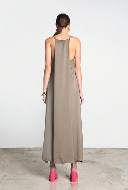  MACEY DRESS KHAKI - Vesta Donna 