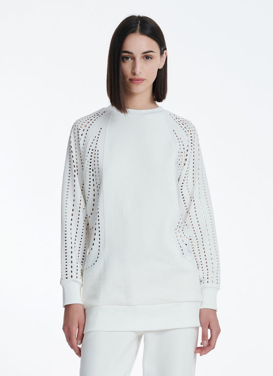 BRONX WHITE SWEATSHIRT - Vesta Donna 