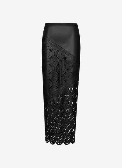  KOSSI LONG ECO LEATHER SKIRT - Vesta Donna 