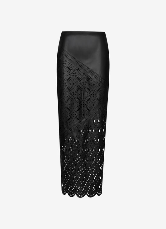  KOSSI LONG ECO LEATHER SKIRT - Vesta Donna 