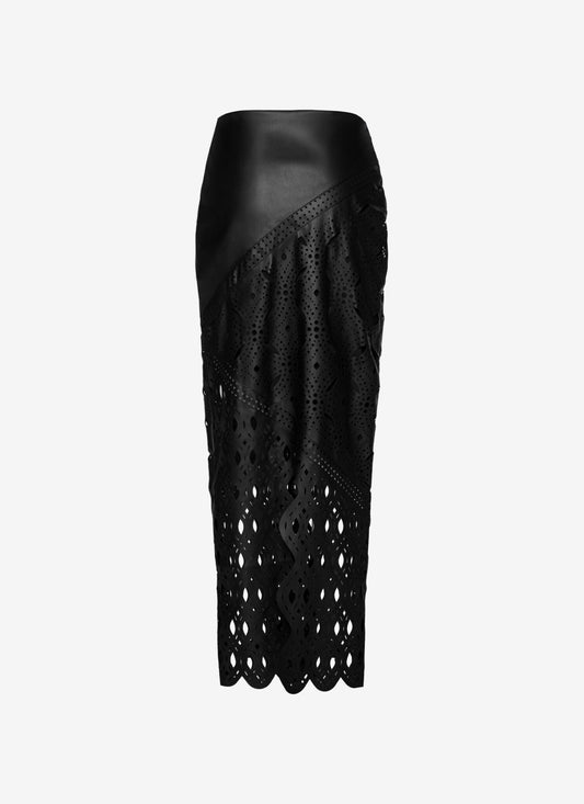  KOSSI LONG ECO LEATHER SKIRT - Vesta Donna 