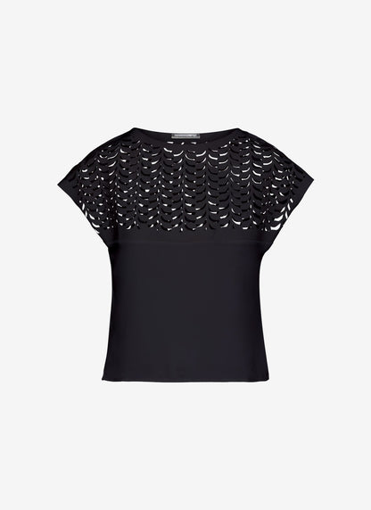  LUISA TOP BLACK - Vesta Donna 
