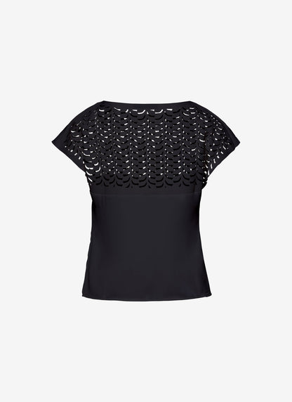  LUISA TOP BLACK - Vesta Donna 
