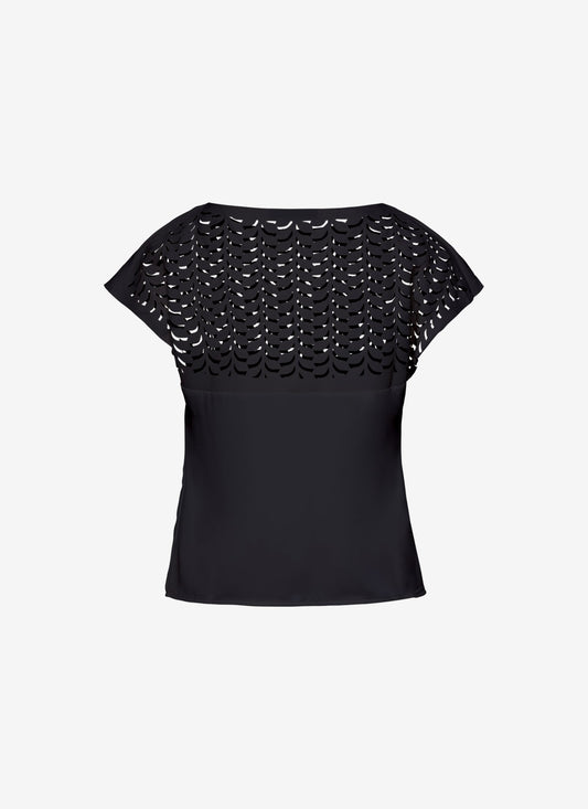  LUISA TOP BLACK - Vesta Donna 