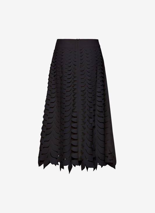  LUISA MIDI SKIRT A-LINE BLACK - Vesta Donna 