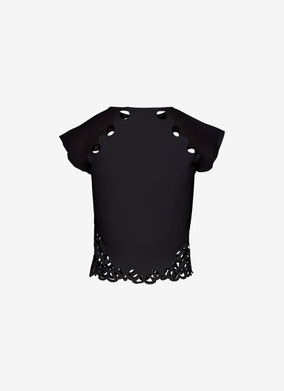  LEYLA TOP BLACK - Vesta Donna 