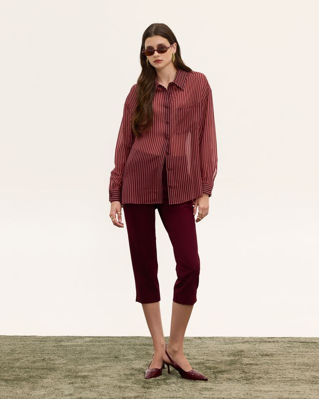  BORDEAUX STRIPED SHIRT - Vesta Donna 