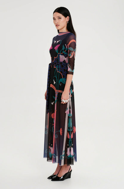  EPOQUE LONG MESH DRESS - Vesta Donna 