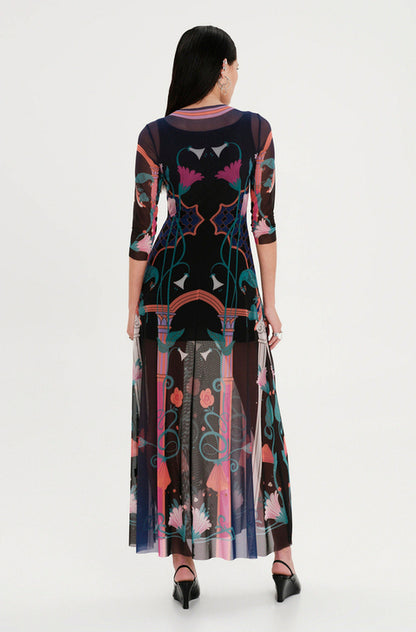  EPOQUE LONG MESH DRESS - Vesta Donna 
