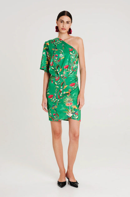  EXOTIC ONE SHOULDER MINI DRESS - Vesta Donna 