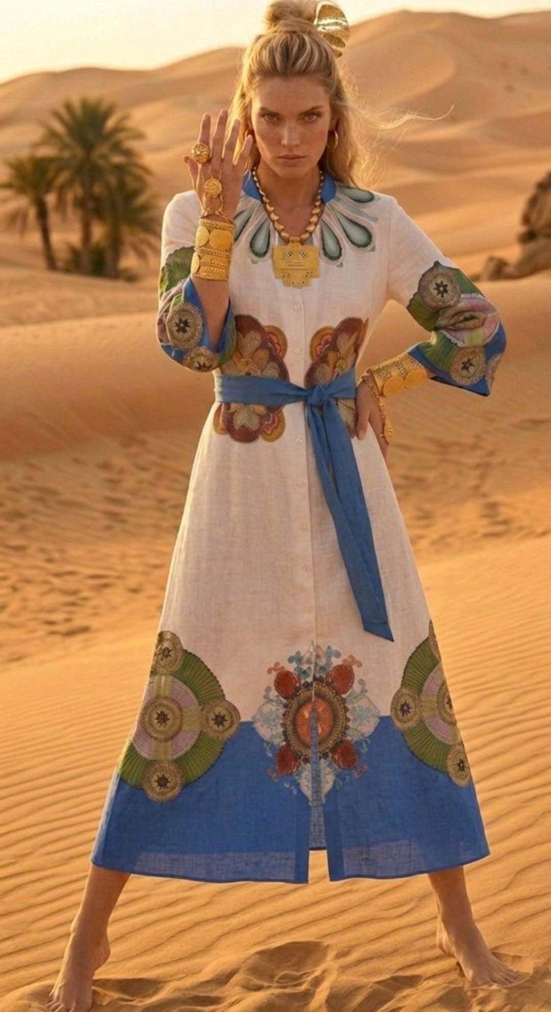  MEDUSSA LONG DRESS - Vesta Donna 