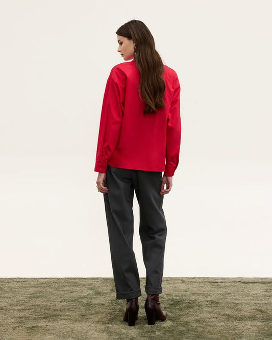  RUBY POPLIN SHIRT RED - Vesta Donna 