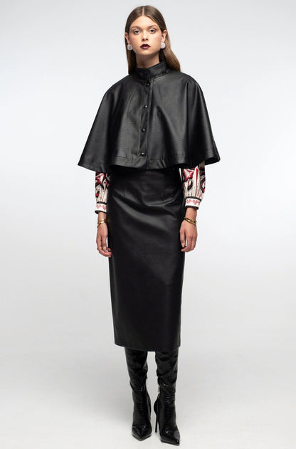  LIQUORICE MIDI SKIRT BLACK - Vesta Donna 
