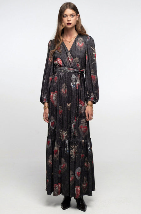  ELISIUM LONG WRAP DRESS - Vesta Donna 