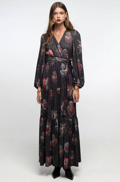  ELISIUM LONG WRAP DRESS - Vesta Donna 