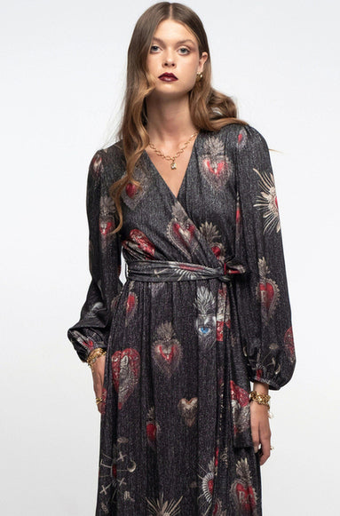  ELISIUM LONG WRAP DRESS - Vesta Donna 