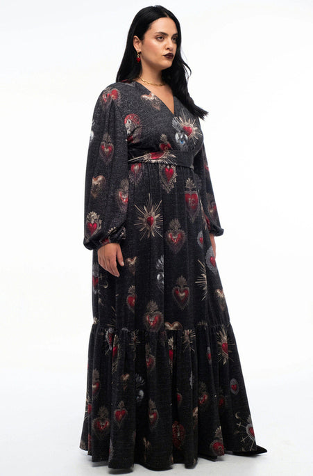  ELISIUM LONG WRAP DRESS - Vesta Donna 
