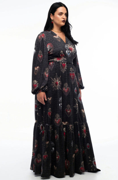  ELISIUM LONG WRAP DRESS - Vesta Donna 