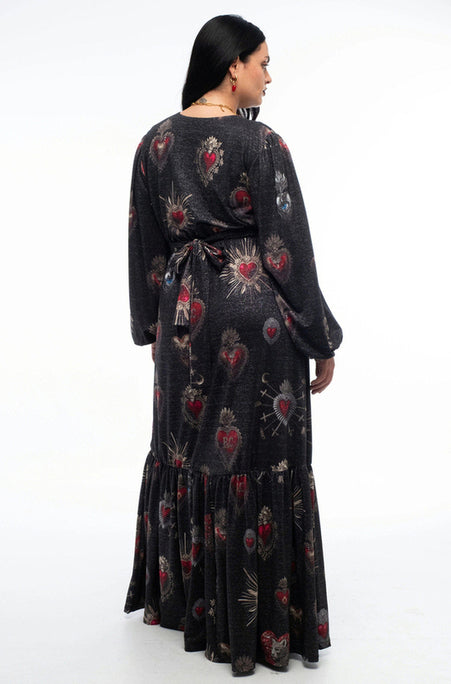  ELISIUM LONG WRAP DRESS - Vesta Donna 