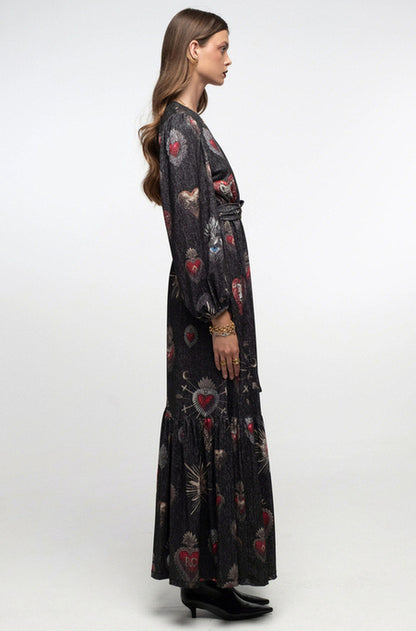  ELISIUM LONG WRAP DRESS - Vesta Donna 