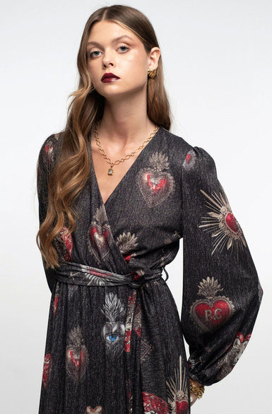  ELISIUM LONG WRAP DRESS - Vesta Donna 