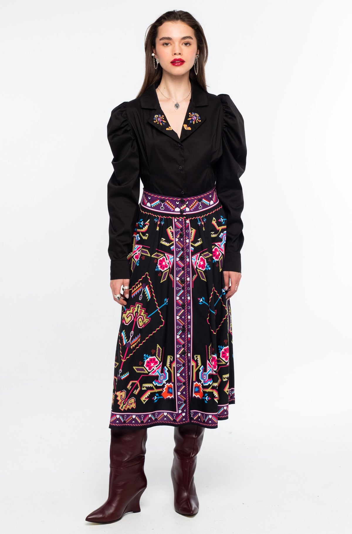  EMBLEM MIDI SKIRT - Vesta Donna 