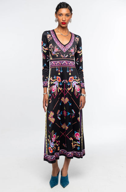  EMBLEM LONG DRESS - Vesta Donna 