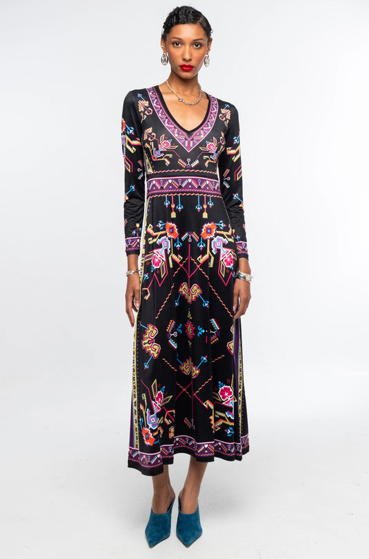  EMBLEM LONG DRESS - Vesta Donna 