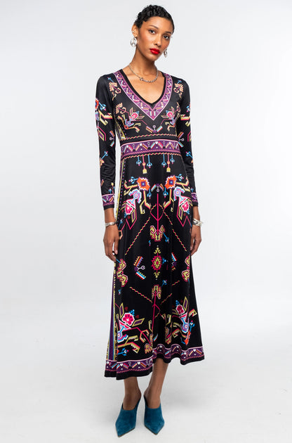  EMBLEM LONG DRESS - Vesta Donna 