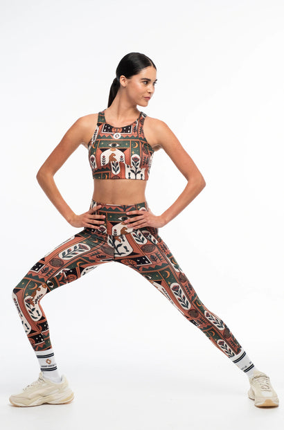  MYSTIC BLOOM SPORTS LEGGINGS - Vesta Donna 