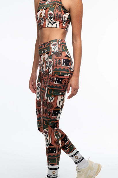  MYSTIC BLOOM SPORTS LEGGINGS - Vesta Donna 