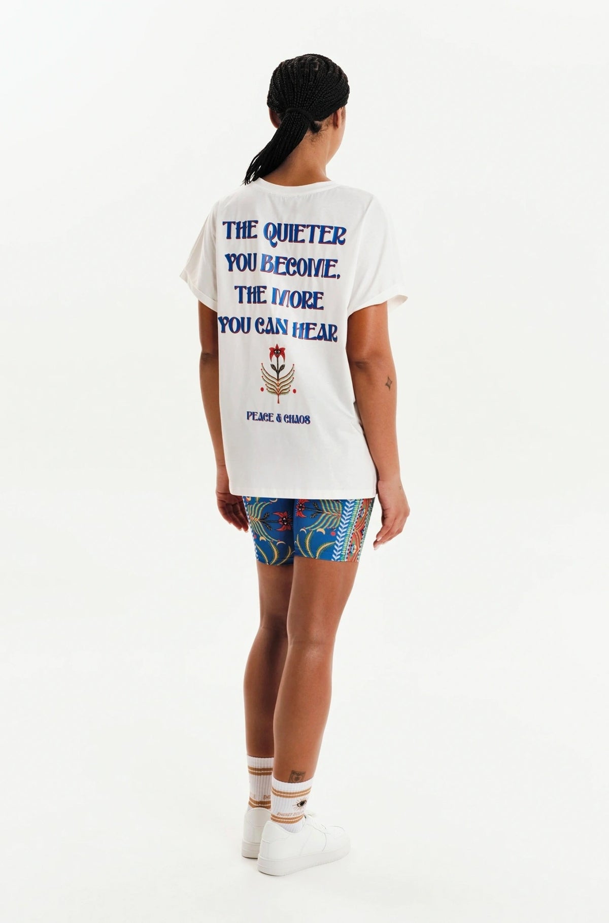  SERENITY LOOSE-ART T-SHIRT WHITE - Cotton - Vesta Donna 