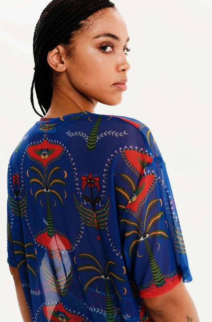  ALIGNMENT LOOSE-ART T-SHIRT - Mesh - Vesta Donna 