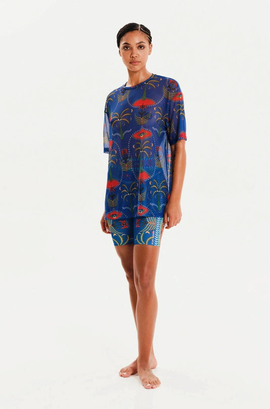  ALIGNMENT LOOSE-ART T-SHIRT - Mesh - Vesta Donna 
