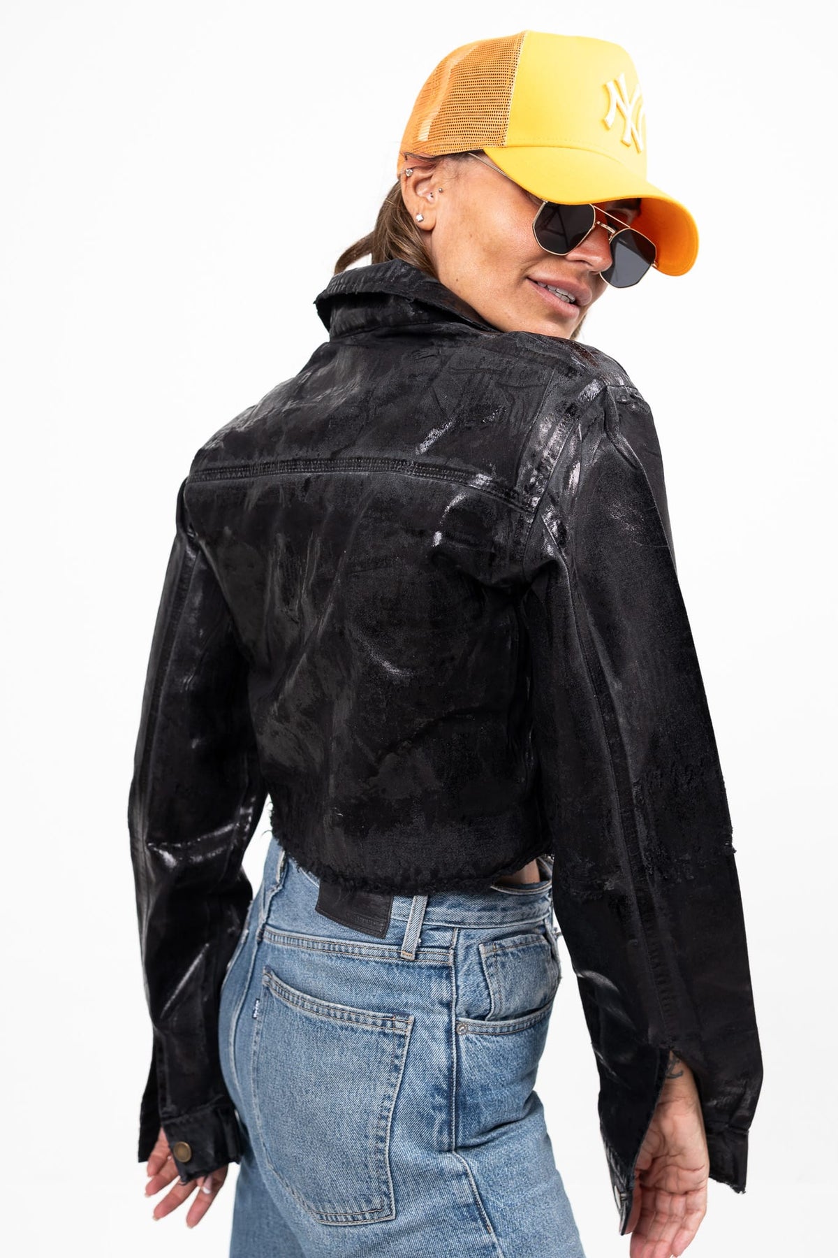  INDY JACKET BLACK FOIL - Vesta Donna 
