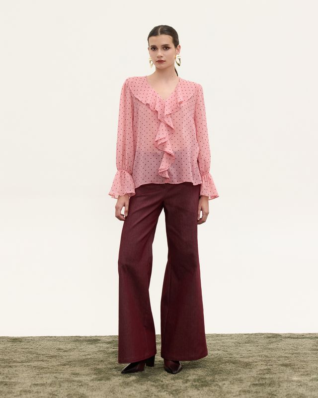  JOANNA RUFFLE BLOUSE - Vesta Donna 