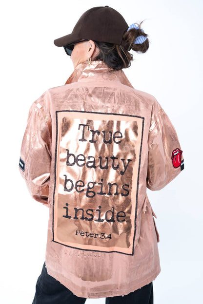  GELANIA JACKET POWDER FOIL - Vesta Donna 