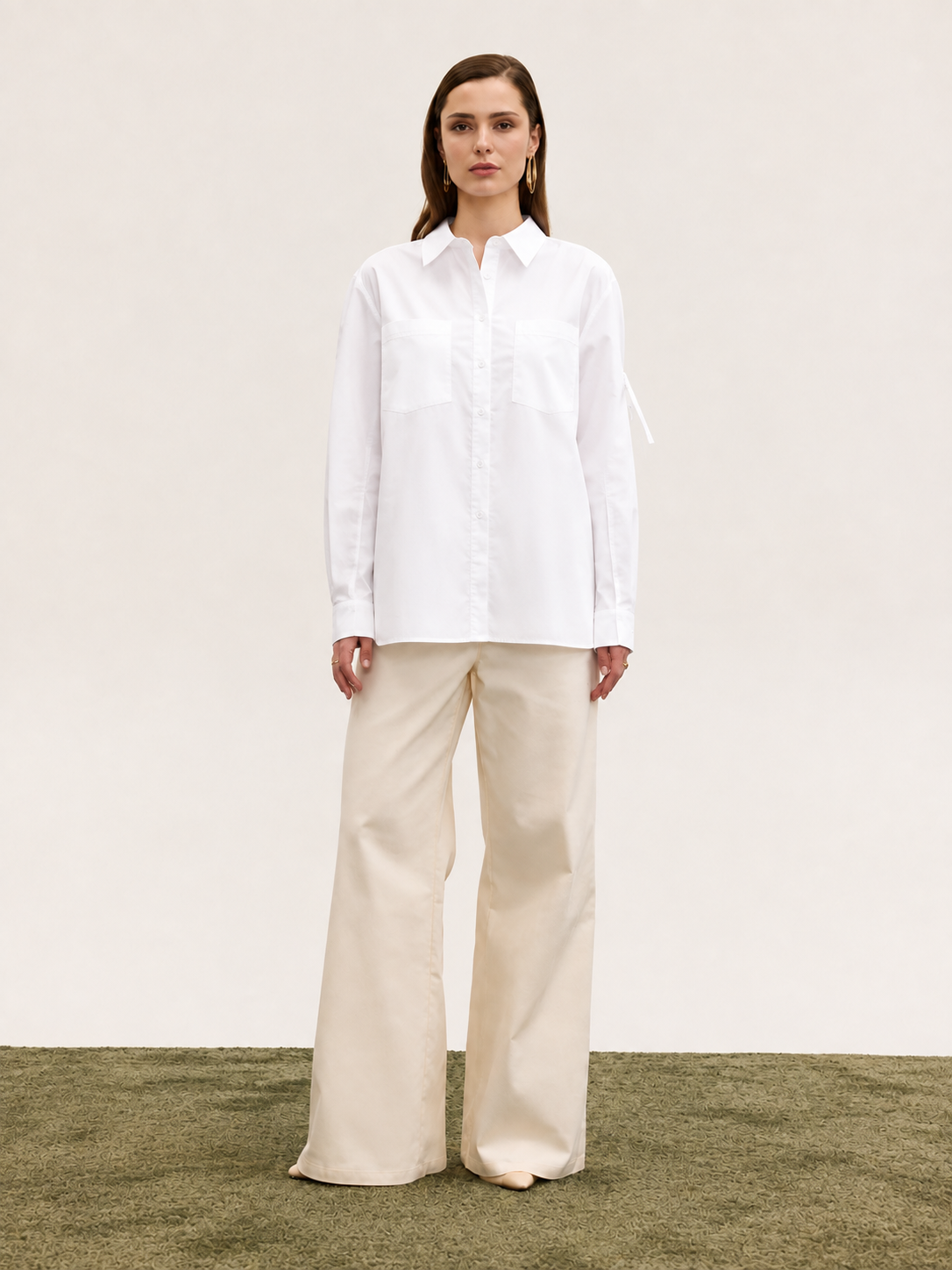  DALIA UTILITY SHIRT WHITE - Vesta Donna 
