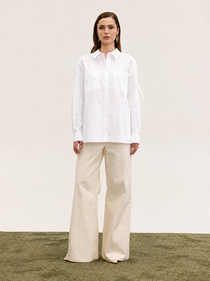  DALIA UTILITY SHIRT WHITE - Vesta Donna 