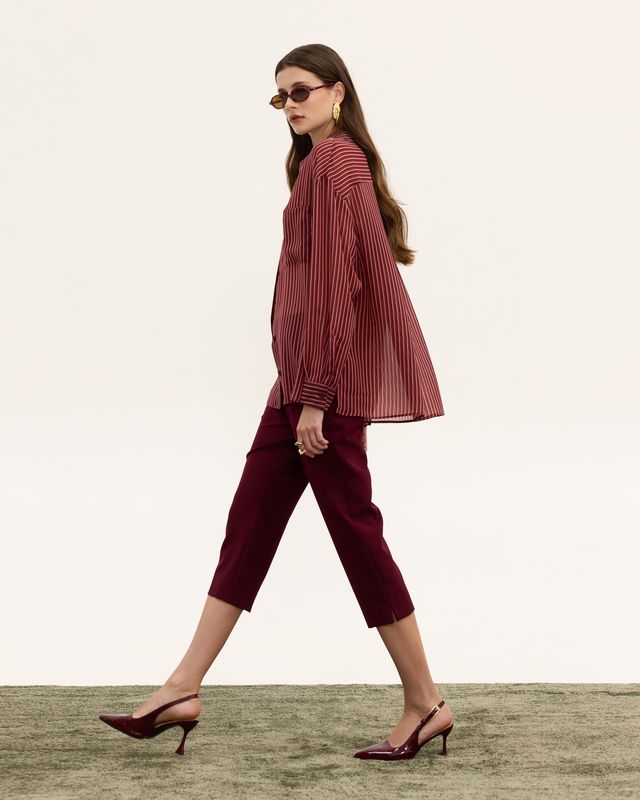  BORDEAUX STRIPED SHIRT - Vesta Donna 