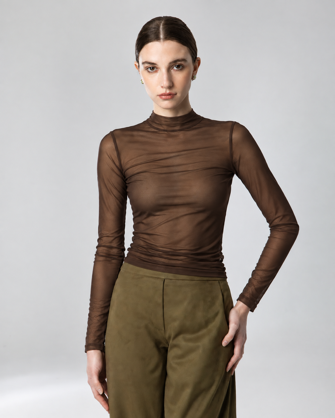 BEAR TOP BROWN - Vesta Donna 