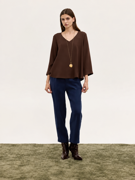 ZIZI TOP BROWN