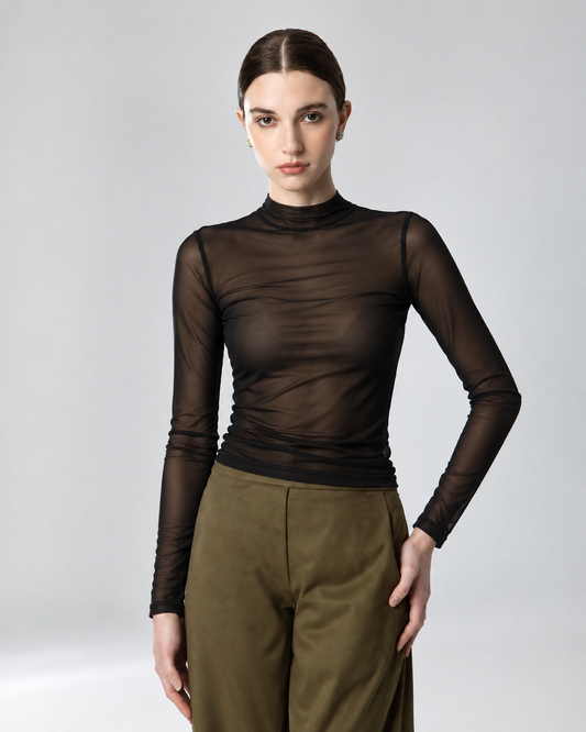  BEAR TOP BLACK - Vesta Donna 